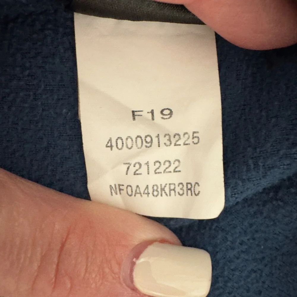 3181 | The North Face TKA Glacier 1/4 Zip Fleece Pullover Blue Mens M